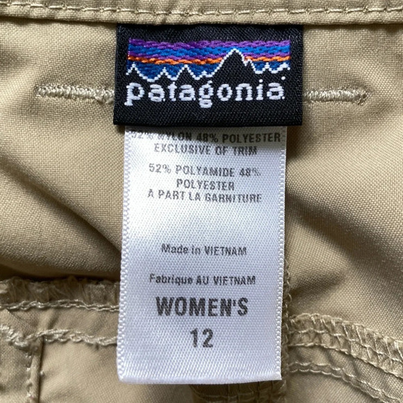 PATAGONIA Intercontinental Tan Mid-Rise Hiking Pants Size 12 - Picture 16 of 16